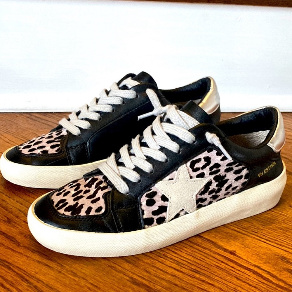 Vintage Havana Leopard Print Sneakers